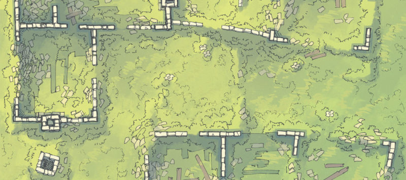 Meadow Ruins battle map - Banner preview
