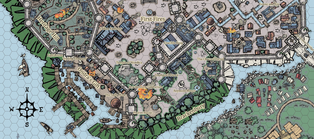 D D 5e City Map Defiance Bay City Map By Nimbus | 2-Minute Tabletop Community Gallery