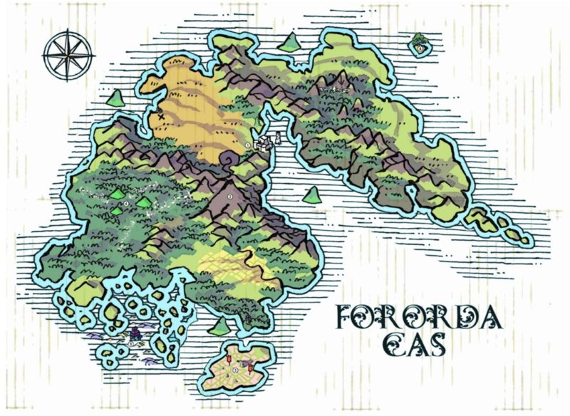 Fororda Cas Continent Map by Nimbus