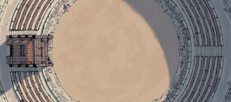 Greybanner Coliseum battle map - Banner