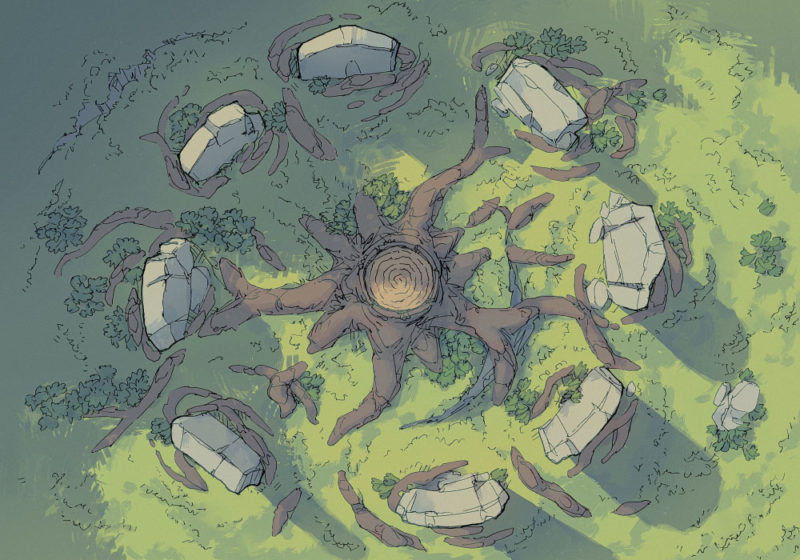 Woodland Nexus Norse battle map - Midgard - 22x16