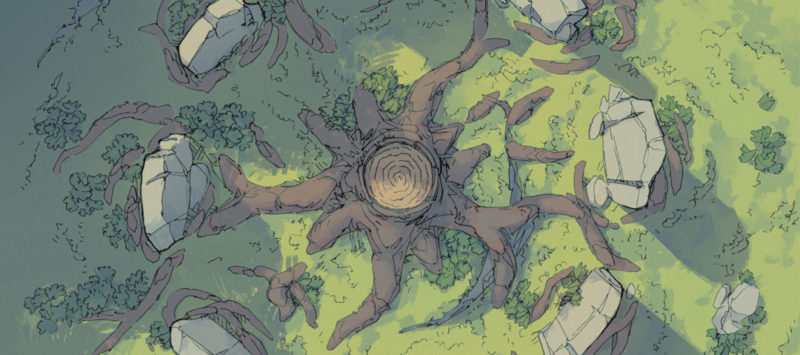 Woodland Nexus battle map - Banner, Midgard