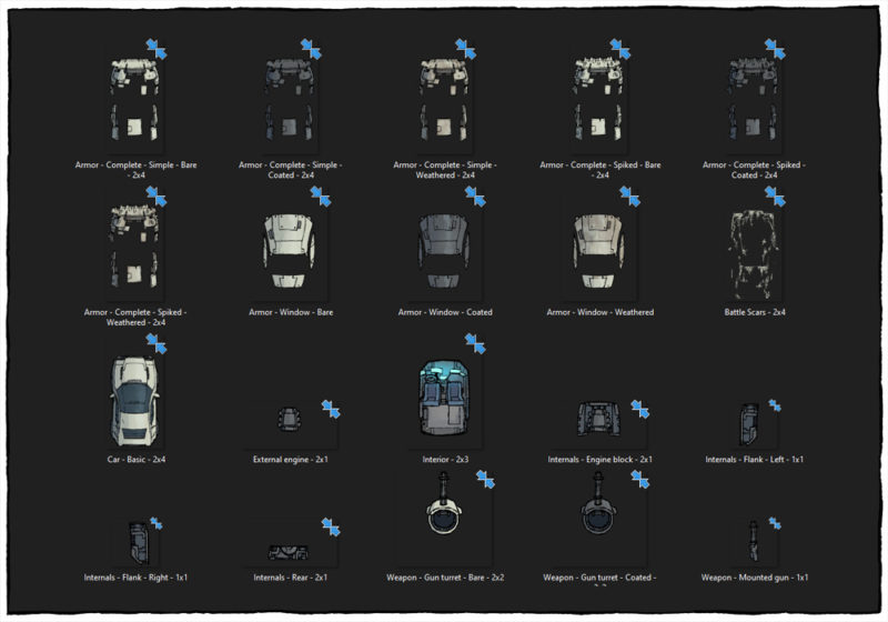 Vehicle map assets - Assets preview