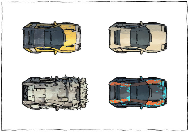 Cyberpunk Cars map assets - Base cars