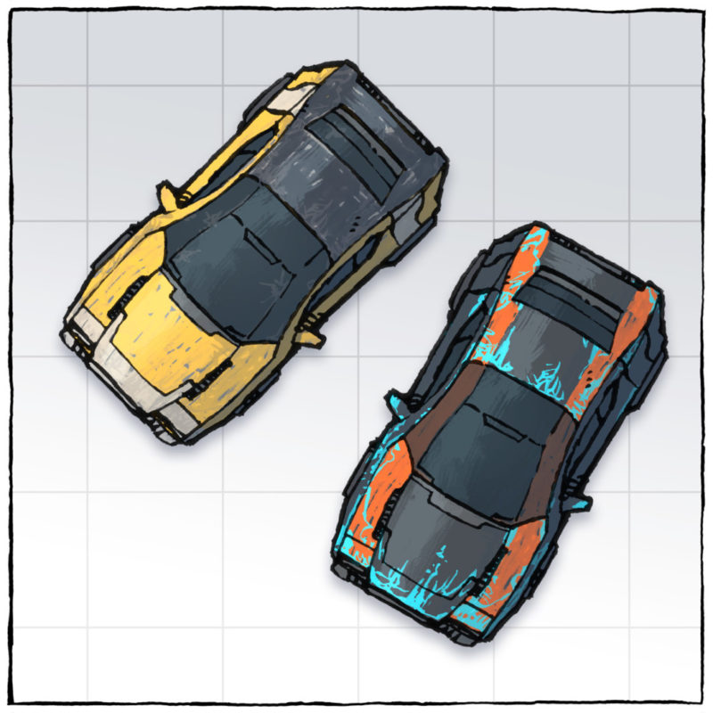 Cyberpunk Cars map assets - Square preview