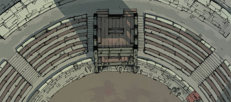 Greybanner Coliseum - Grimdark battle map banner