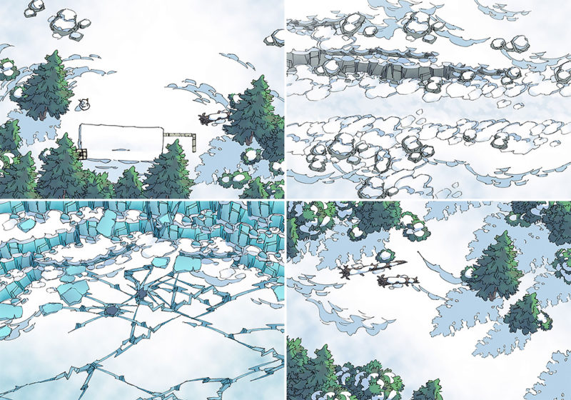 Snowy Winter battle maps - Variants