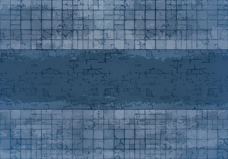 Asphalt Road - Frosted - Night - 22x16