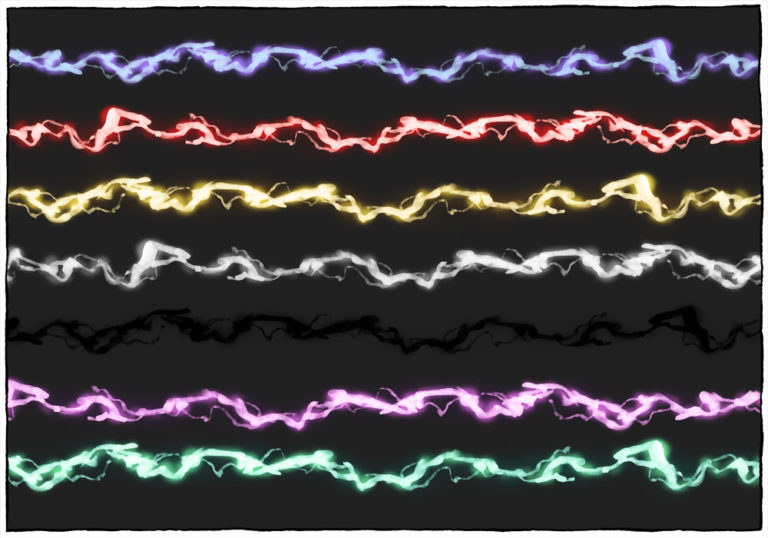 Lightning Spell Assets Spell AoE templates for 5e, designed for Roll20