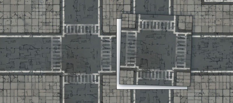 Modern Street map tiles - Banner