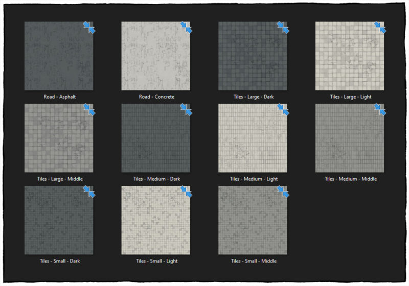 Modern Street map tiles - Bonus textures