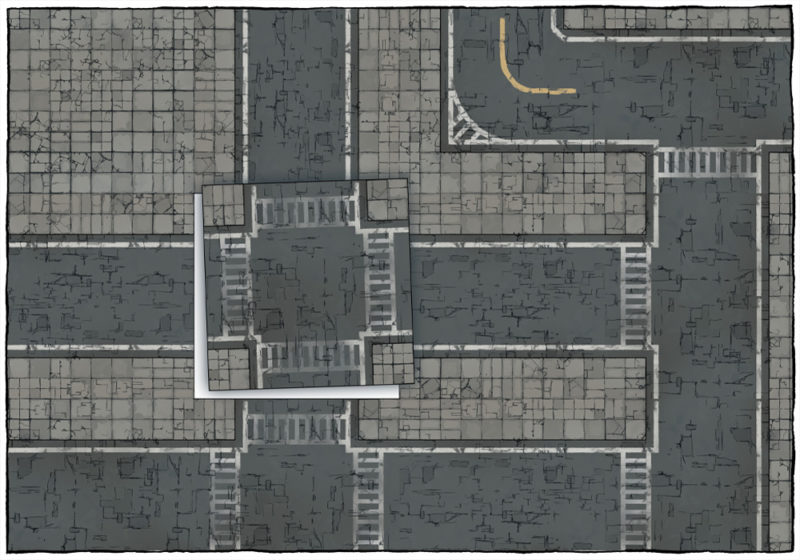 Modern Street map tiles - Example