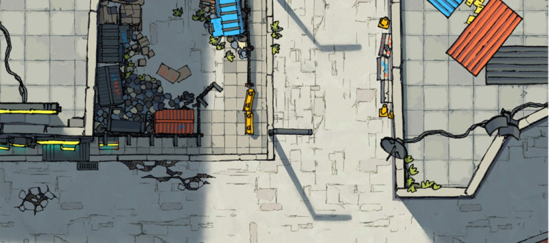Cyberpunk Street Assets - Industry sector banner