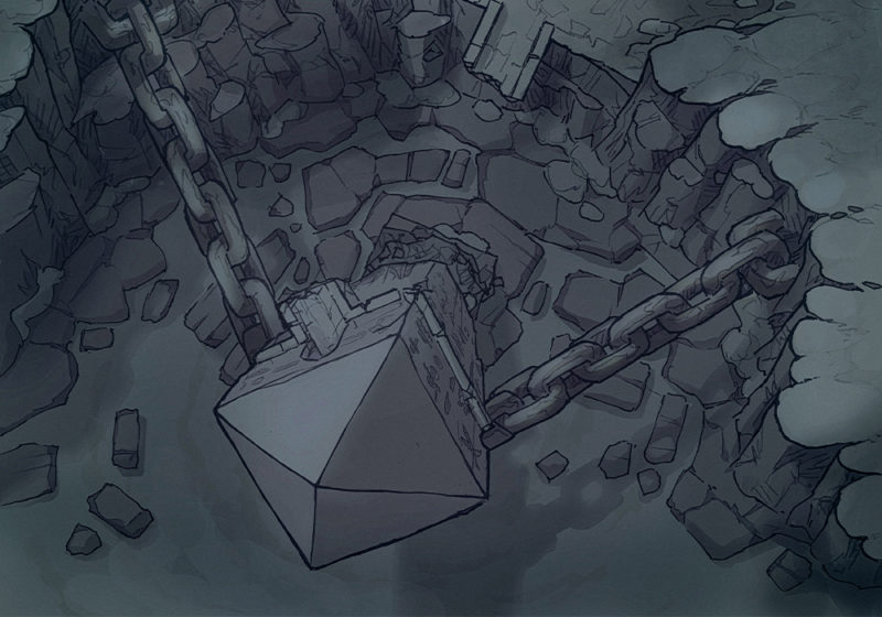 Frozen Forge - Desert - Night - 30x30