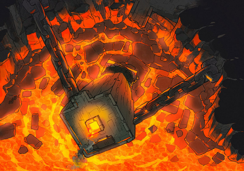 Frozen Forge - Volcanic - Dark - 30x30