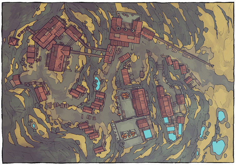Mining Town - Tundra - Day - 16x22