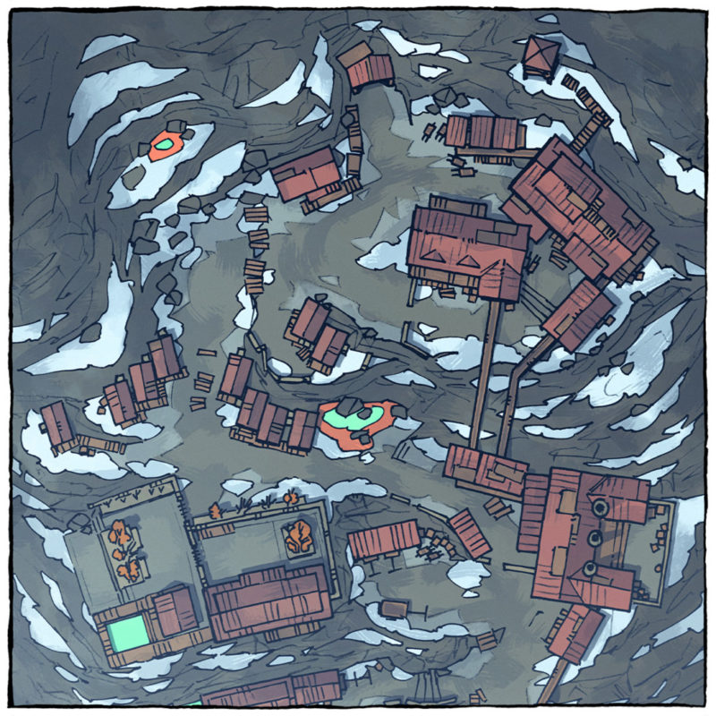 Mining Town map - Square preview