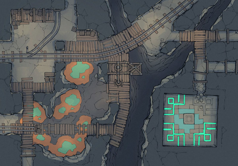 Thermal Mines Pt.2 - Thermal Pools - Light - 22x16