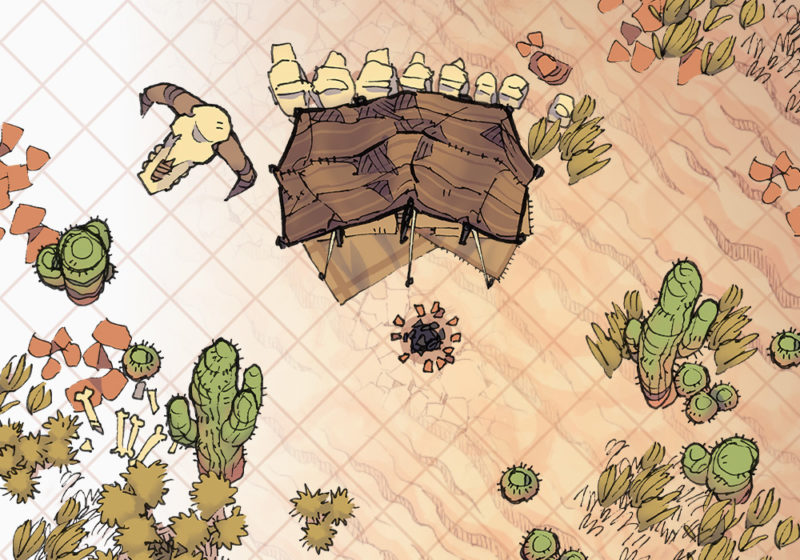 Desert Map Assets - Example battle map