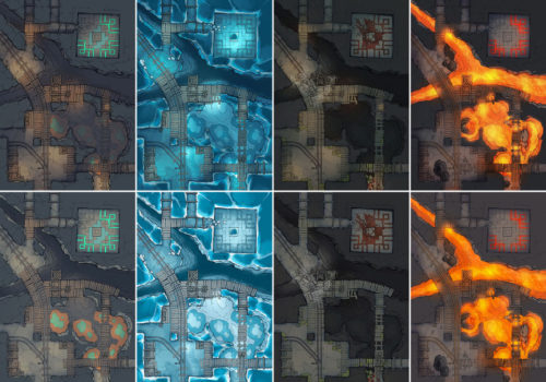 Thermal Mines battle map Pt.2 - Pack preview 2