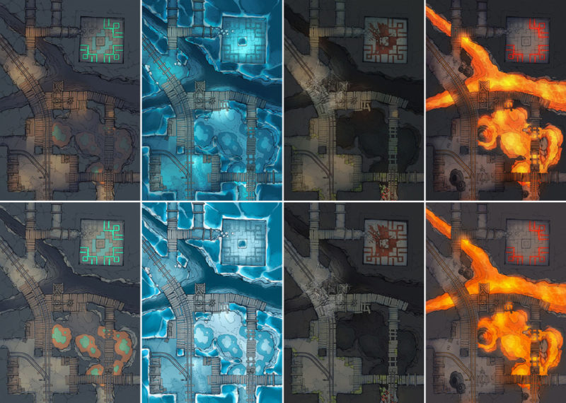 Thermal Mines battle map Pt.2 - Pack preview 2