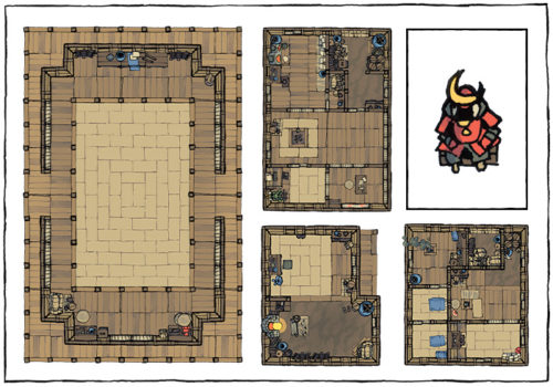 Japanese Building Battle Maps - Preview 2
