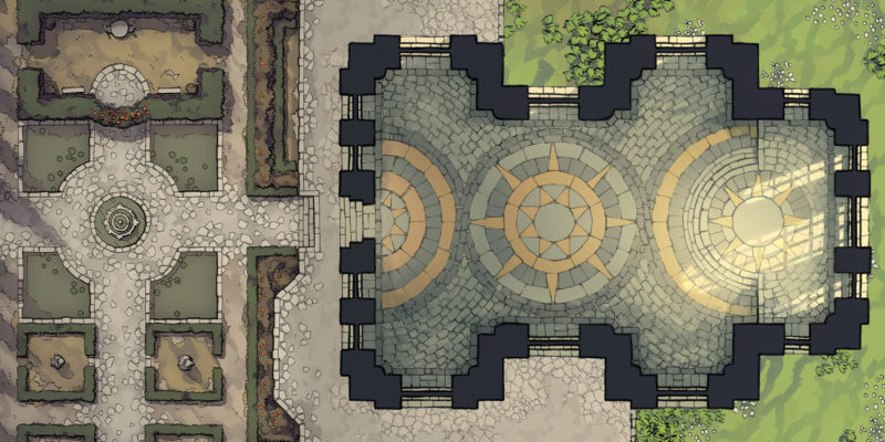 Celestial Temple Battle Map banner