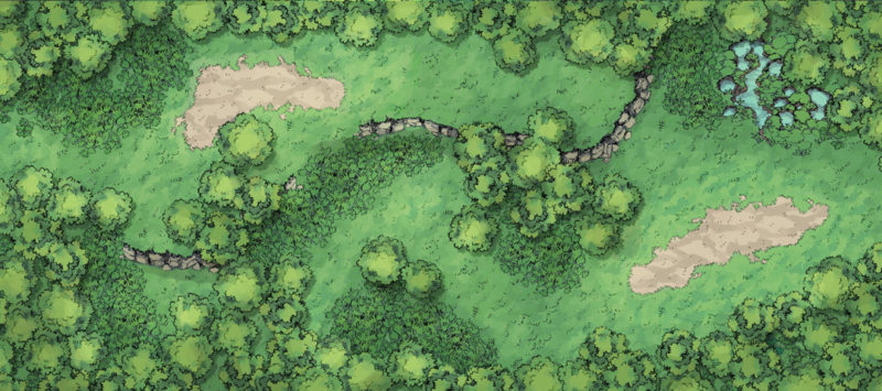 Forest Floor Battle Map - Nostalgic Trail banner
