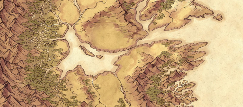 Lands of Roulimar region map - Banner