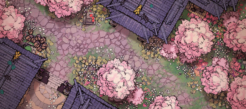 Sakura Street battle map banner