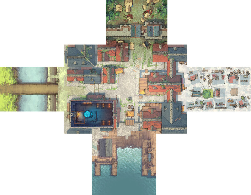 Town Center battle map - Extended preview