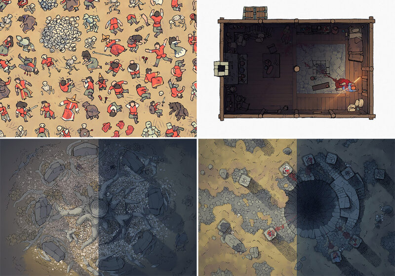 Blood & Bodies battle maps - Variants preview