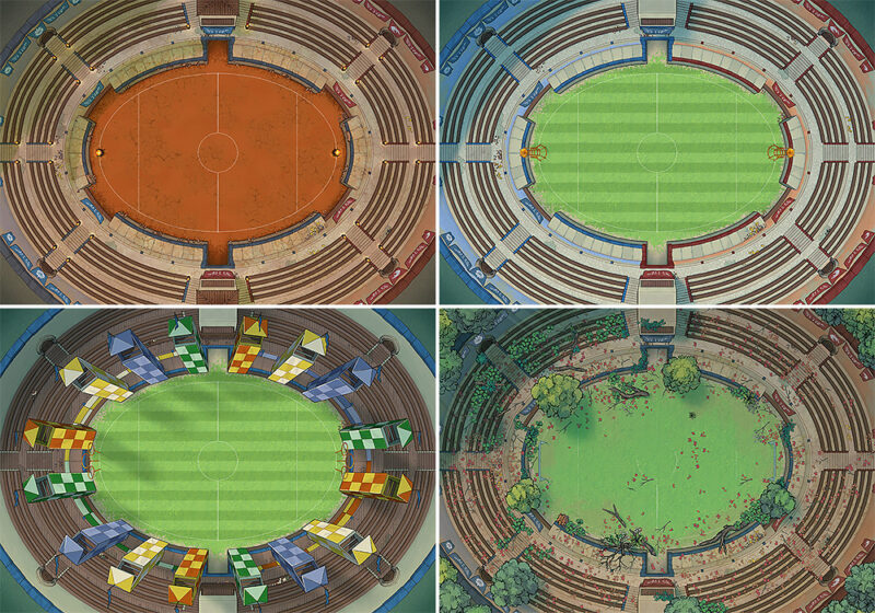Fantasy Stadium battle map - Variants preview