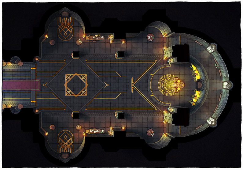 Map: Dwarven Hall of Khazad Dum (48x29) : r/DungeonMasters