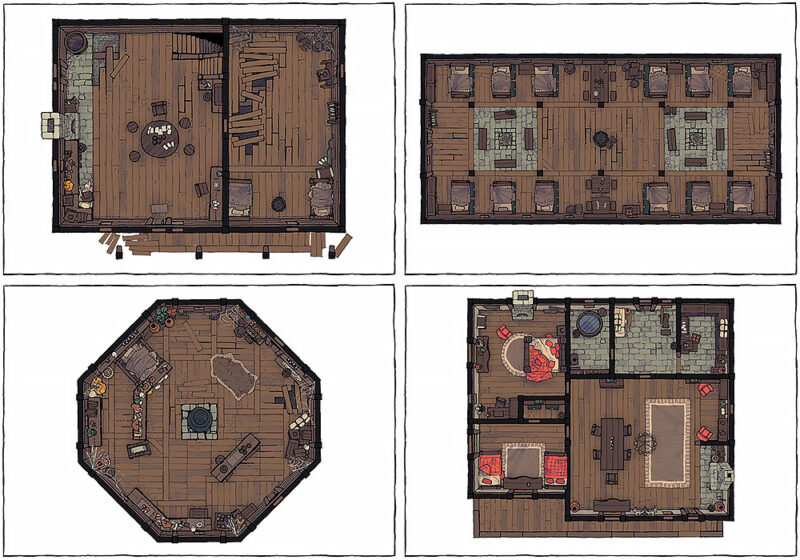 Medieval Building Map Assets - Variants preview