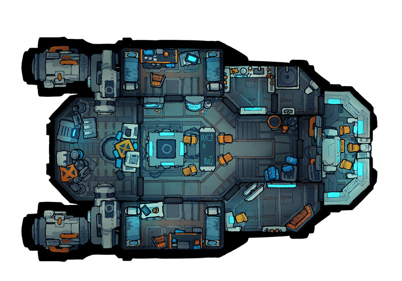 space shuttle interior layout