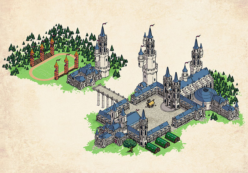 Hogwarts Castle Map Lego