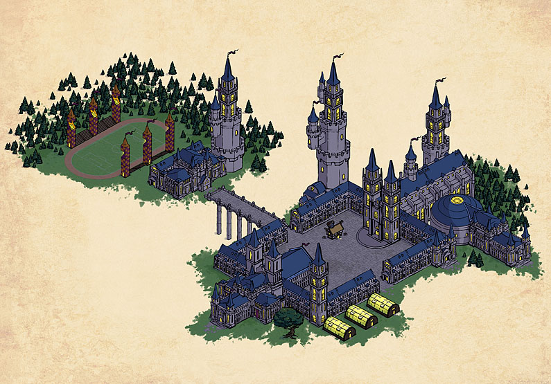 Hogwarts Castle Inside Map