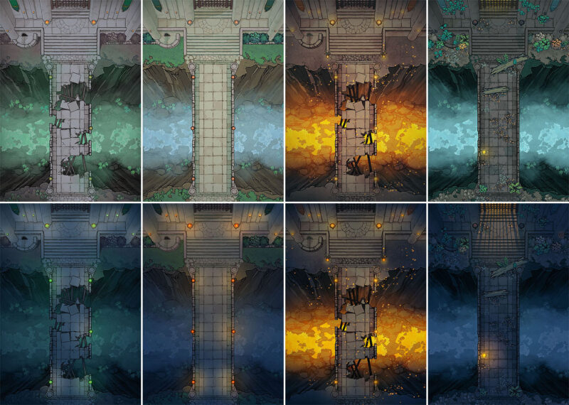 Banshee Bridge battle map - Variants preview extended