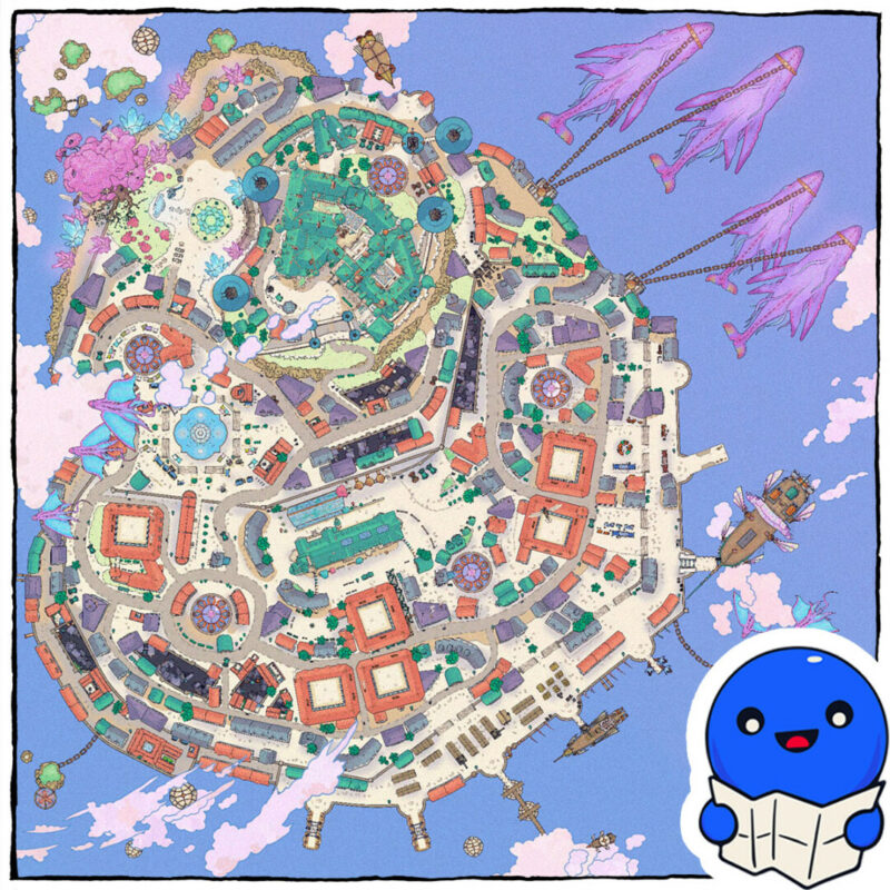 Flying City map - Preview