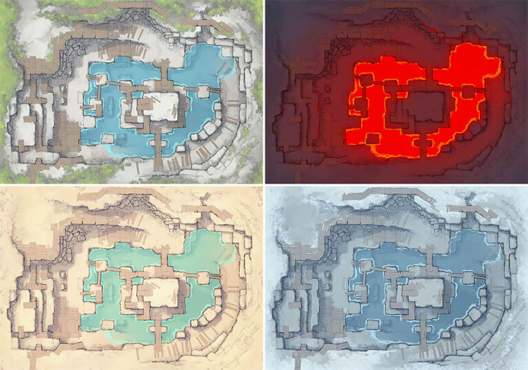 The Stone Quarry Battle Map | 2-Minute Tabletop