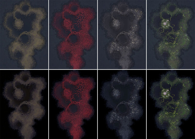 Knotroot Cave Battle Map - Map Assets