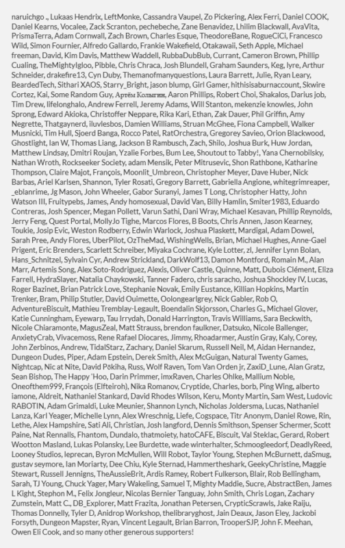 Patreon Supporters - January 2023 - 4