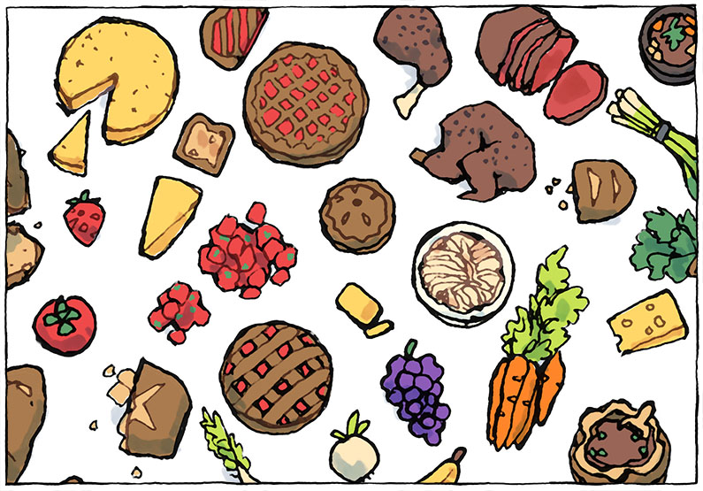 Hand Drawn Food Assets By 2 Minute Tabletop