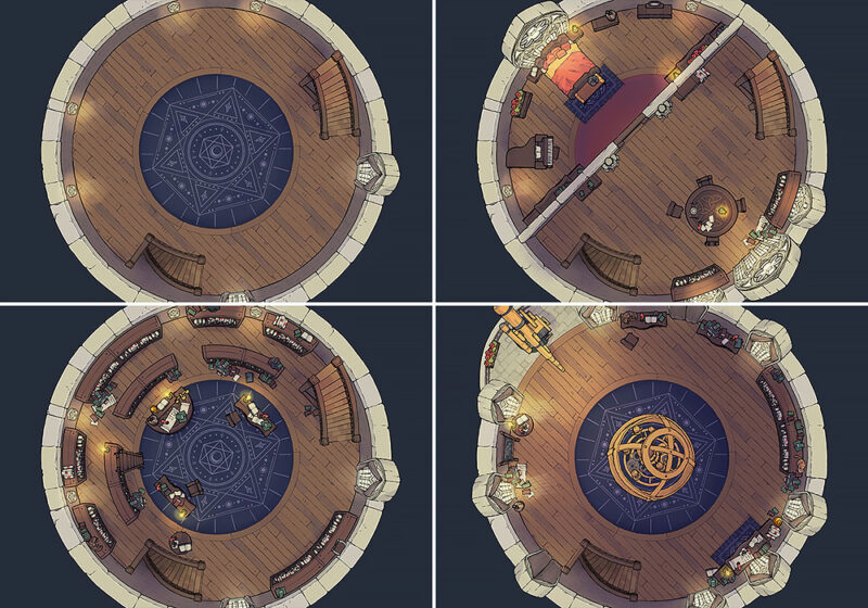 Grand Mage Tower battle map - Basic - Day