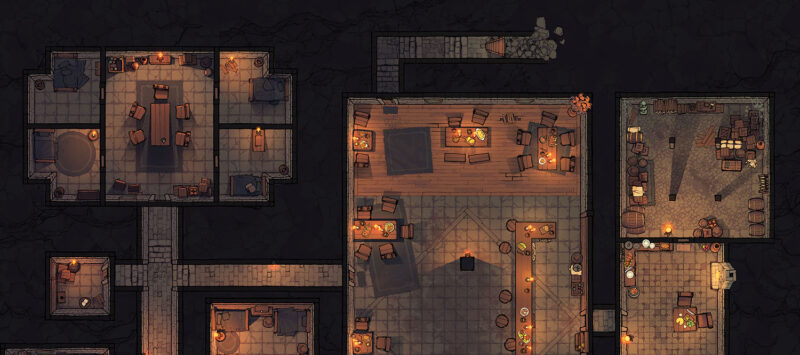 Underground Sanctuary battle map - Banner - Large