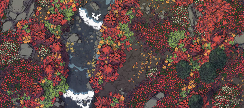 Painted Tundra - Autumn - Day - 22x16 - Banner - Large