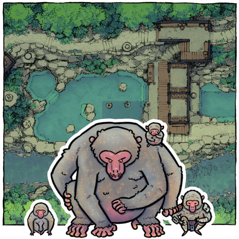 All That Glitters – Onsen Monkey Encounter for D&D 5e - Preview copy