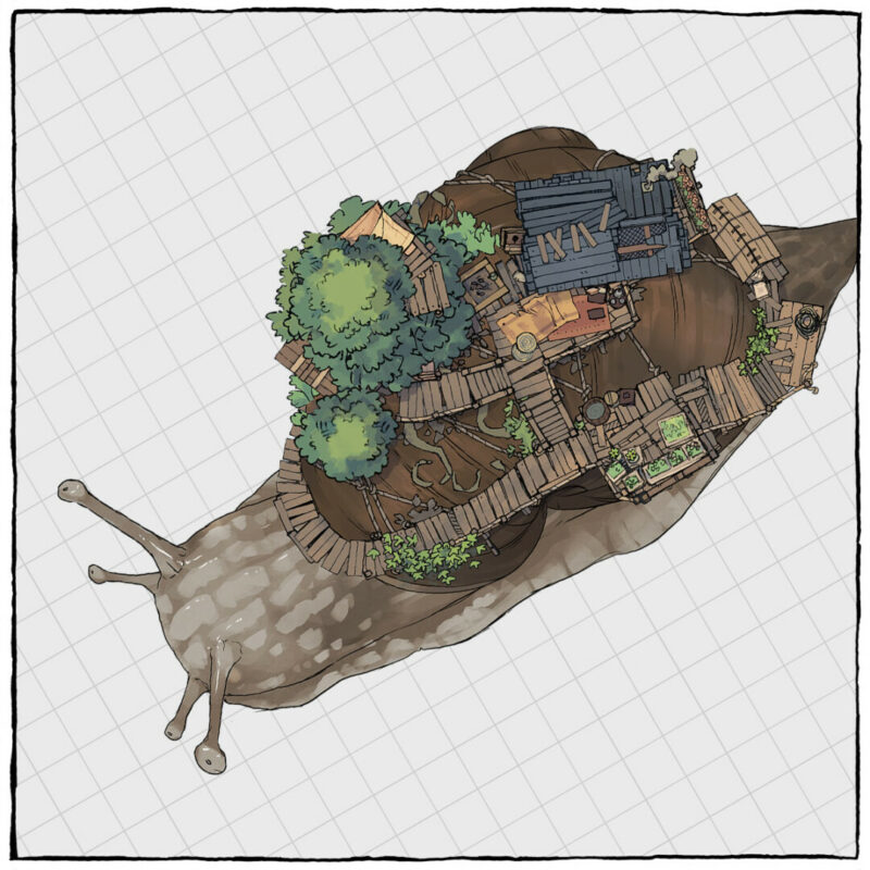 Colossal Snail encounter assets - Preview
