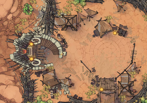 The Goblin Camp Battle Map | 2-Minute Tabletop